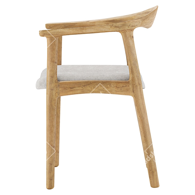 SF8 Oak Salerno Chair 002004 3D model image 2