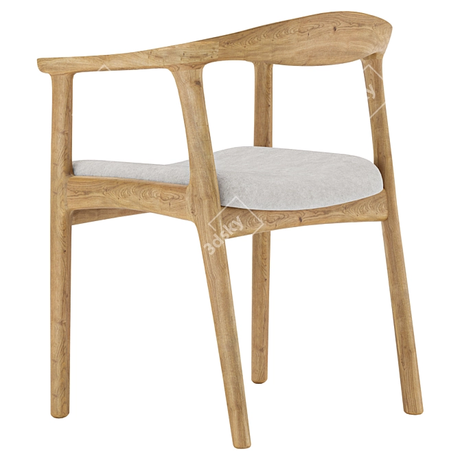 SF8 Oak Salerno Chair 002004 3D model image 3