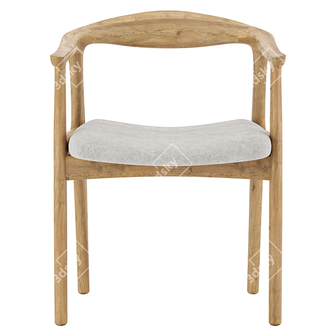 SF8 Oak Salerno Chair 002004 3D model image 4