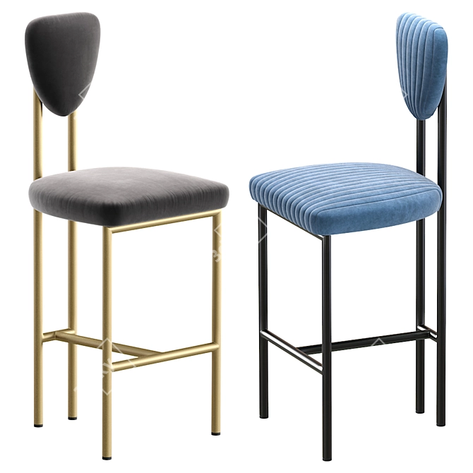 AURORA Bar Stool by Cazarina 3D model image 2