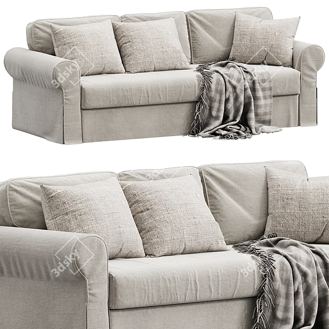 Versatile VRETSTORP Sofa Bed 3D model image 1