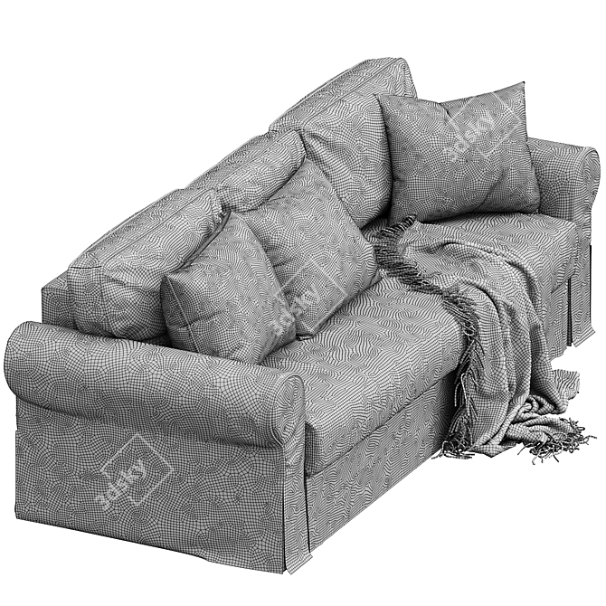 Versatile VRETSTORP Sofa Bed 3D model image 3