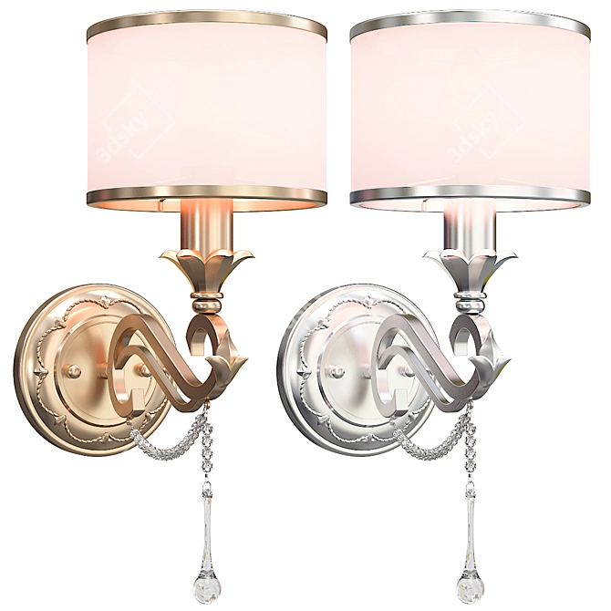 Modern Fiore Wall Sconce Fixture 3D model image 1