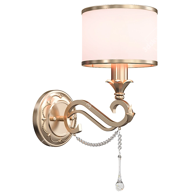 Modern Fiore Wall Sconce Fixture 3D model image 2