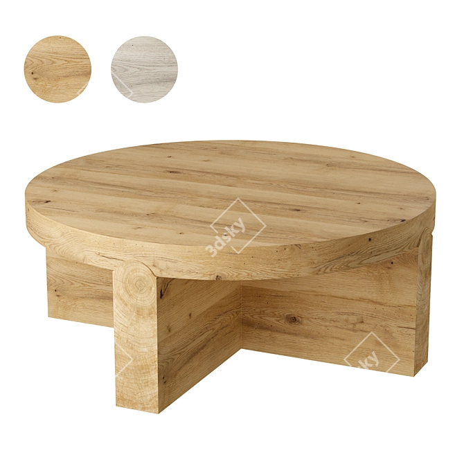 Donel Coffee Table: Sleek Elegance 3D model image 1