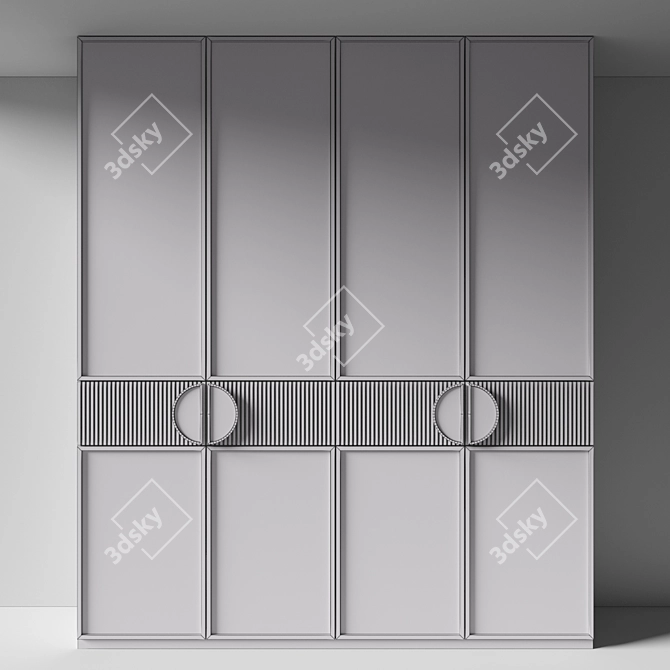 Editable Modern Wardrobe 3D Models 3D model image 4