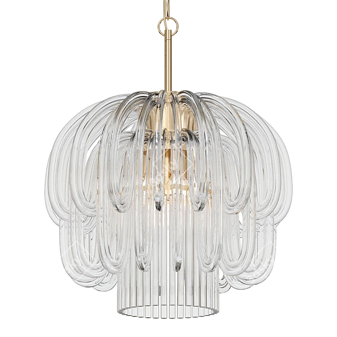 Vintage Zalloni Chandelier for Bakalowits 3D model image 1
