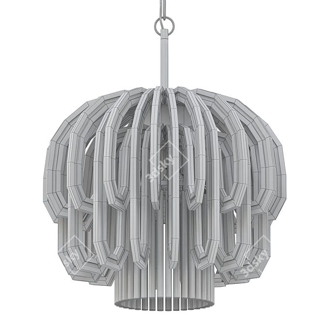 Vintage Zalloni Chandelier for Bakalowits 3D model image 2