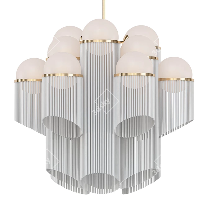 Celestial Elegance Chandelier 3D model image 1