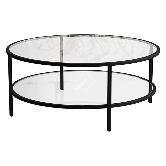 EAA-010 Glass Marble Coffee Table 3D model image 1