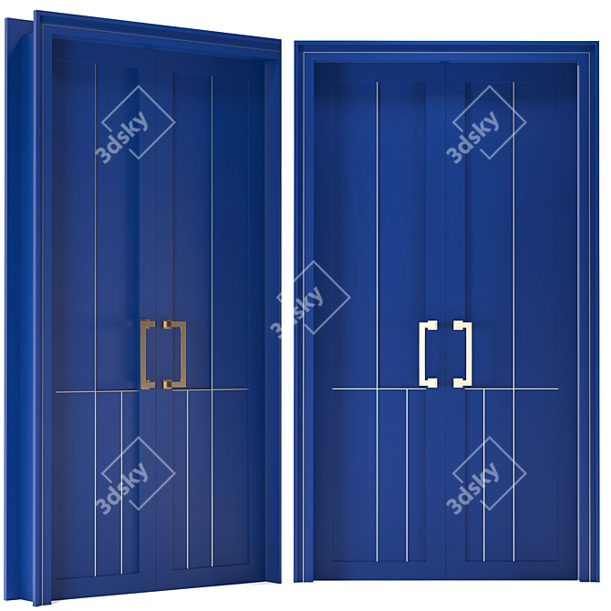 Modern Door 3D Model 2016 3D model image 3