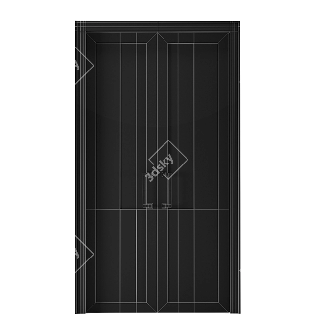 Modern Door 3D Model 2016 3D model image 8