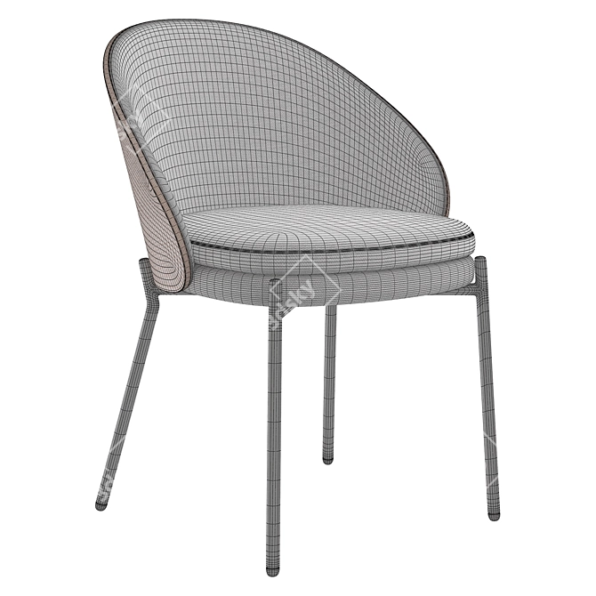 Eamy Chair in Three Colors 3D model image 6