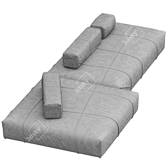 Luxurious Baxter Bold Sofa Design 3D model image 3