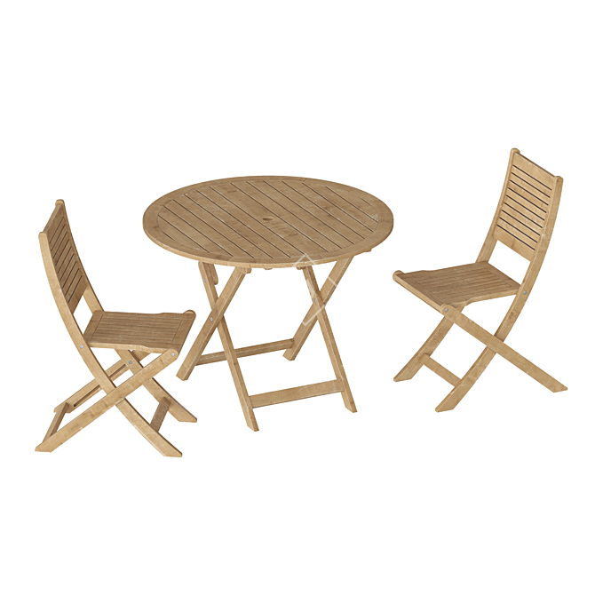 Modern Outdoor Furniture Set 3 3D model image 4