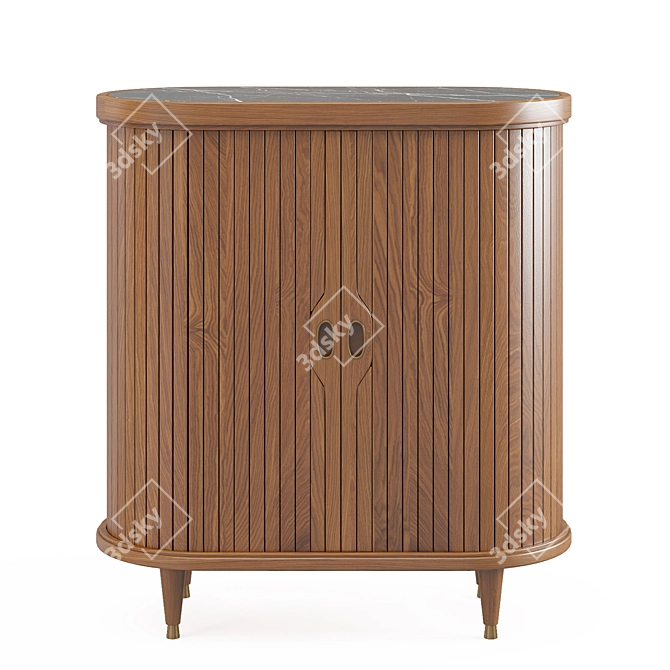 Stylish Soho Home Bartender Station 3D model image 1