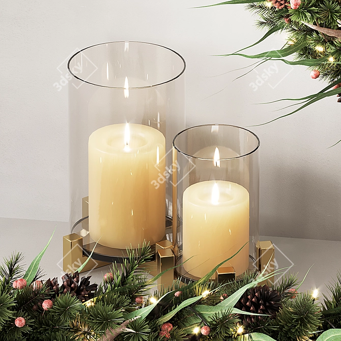 Festive Pottery Barn Decor Collection 3D model image 4