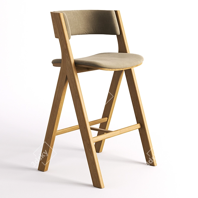 Modern Cantarutti Bar Stool 18K 3D model image 2