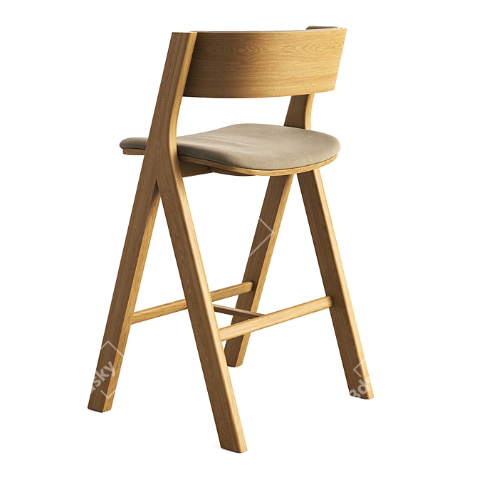 Modern Cantarutti Bar Stool 18K 3D model image 11