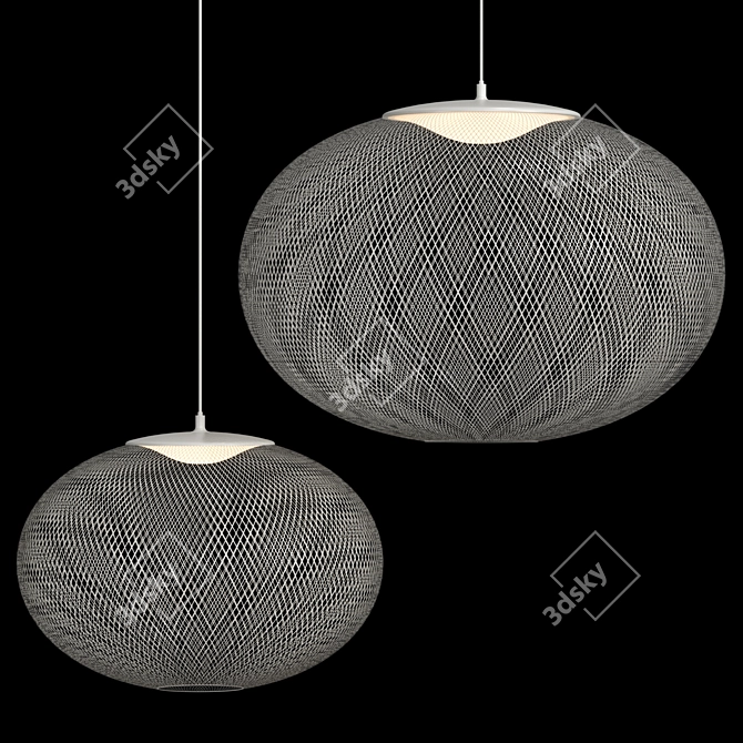 Elegant Moooi NR2 Pendant Light 3D model image 2