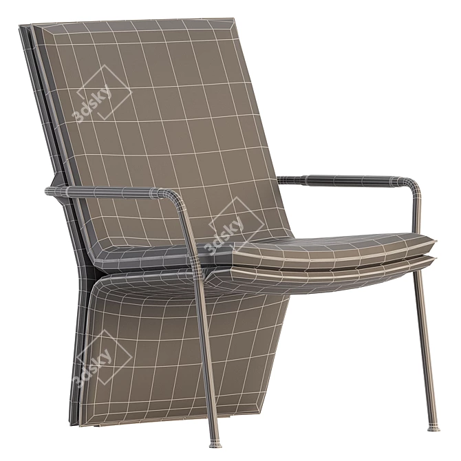 Elegant Arabesque Armchair - Poltrona Frau 3D model image 6