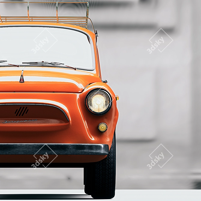 Low-Poly Zaz 965 Turbosmoth Model 3D model image 2