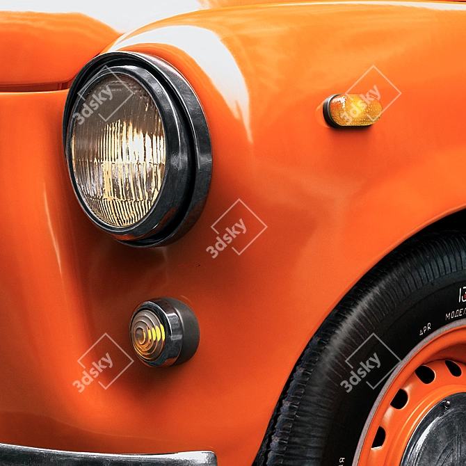 Low-Poly Zaz 965 Turbosmoth Model 3D model image 4