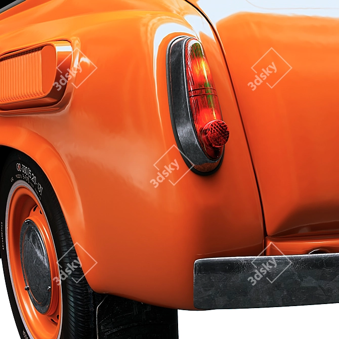 Low-Poly Zaz 965 Turbosmoth Model 3D model image 5