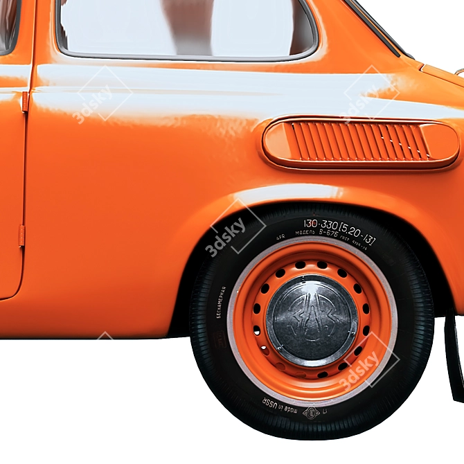 Low-Poly Zaz 965 Turbosmoth Model 3D model image 6