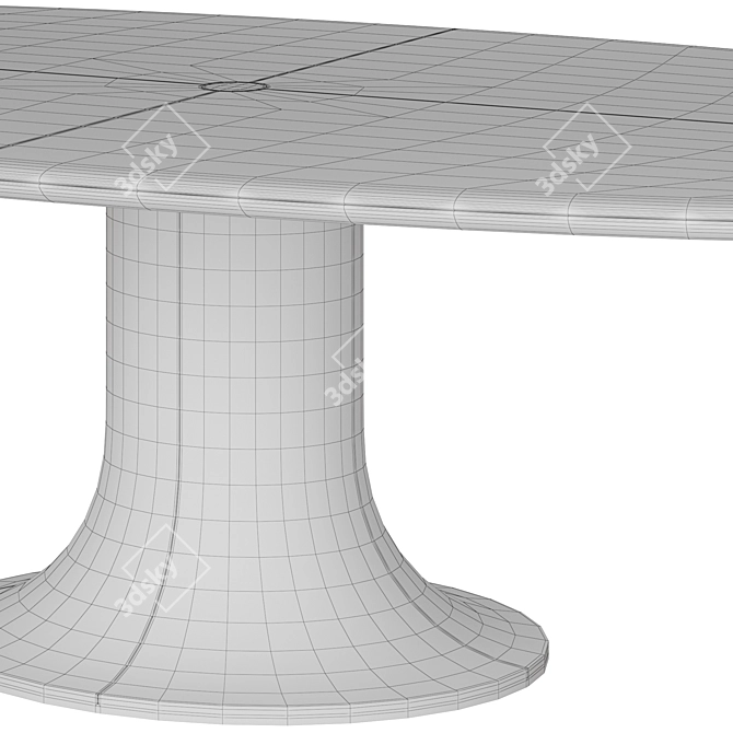Giorgetti Mizar Luxury Polygonal Table 3D model image 3
