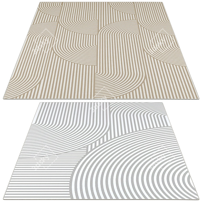 PBR Wilder Carpets Set 3D model image 2