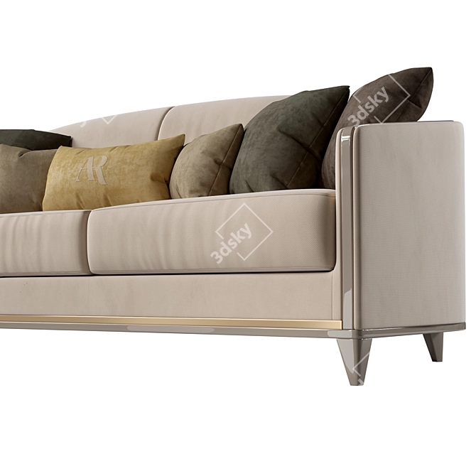 Luxurious Victor Sofa of Opulence 3D model image 6