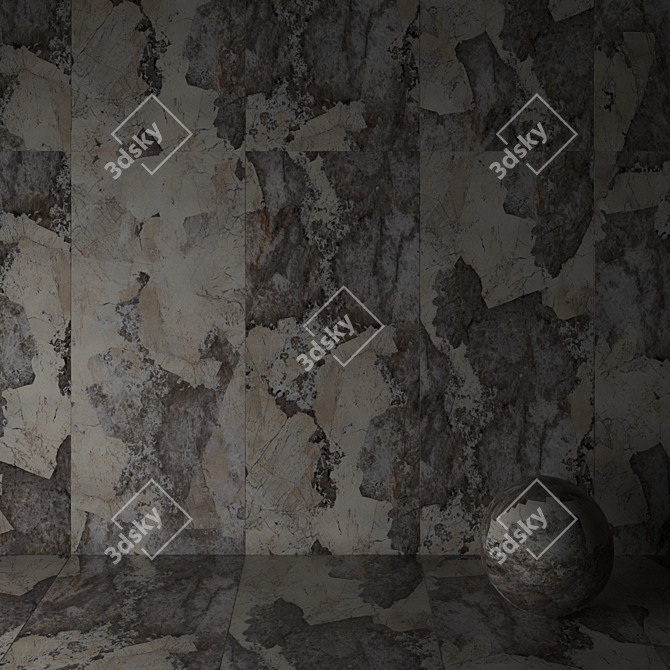 Patagonia Marble Tile Wall & Floor 3D model image 3