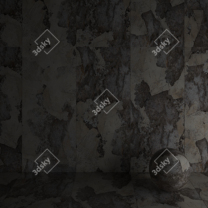 Patagonia Marble Tile Wall & Floor 3D model image 4