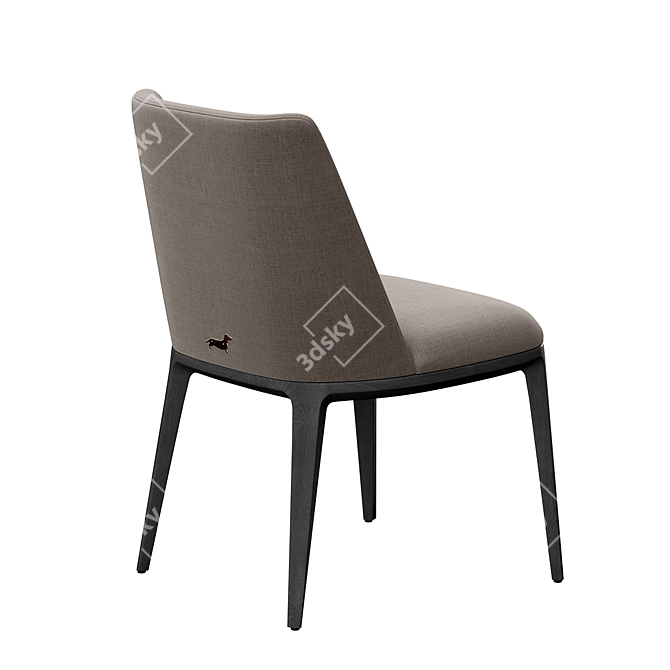 Elegant Form Chair Mаtte Grey 3D model image 3