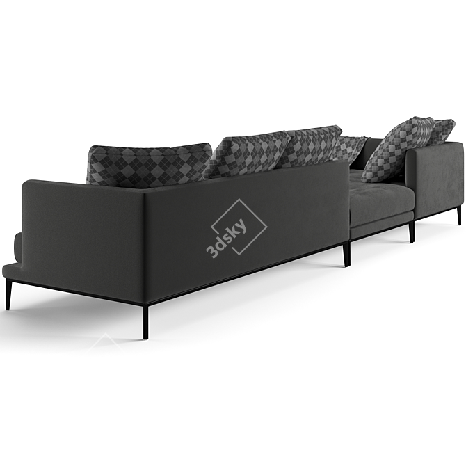 Bonaldo Soft Island Sofa 407cm 3D model image 4