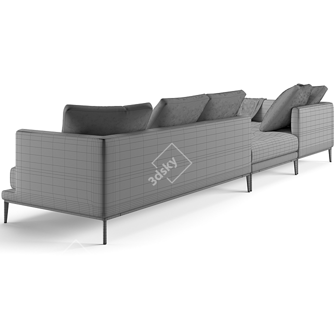 Bonaldo Soft Island Sofa 407cm 3D model image 5