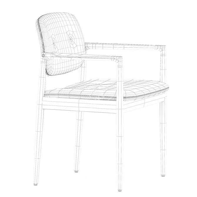 Yoko Dining Chair: Elegant Design 3D model image 5