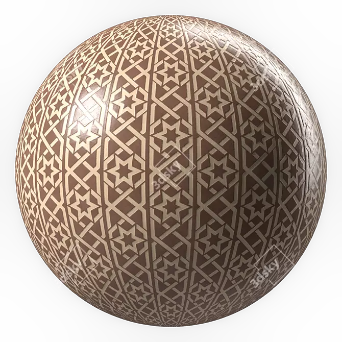 Islamic Stone Mosaic 4k Texture 3D model image 2