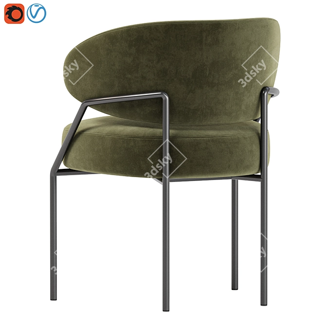 ISETTA Chair: Chic Italian Design 3D model image 4