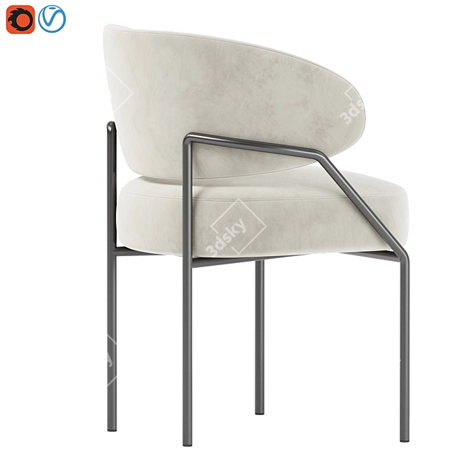 ISETTA Chair: Chic Italian Design 3D model image 5