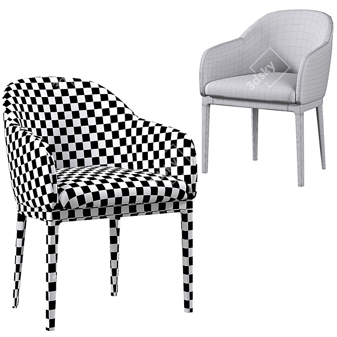 Modern Beneke Chair 2015 Version 3D model image 5