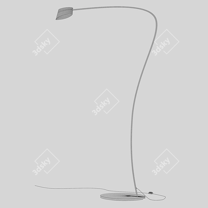 Contemporary Little Flag Floor Lamp 3D model image 2