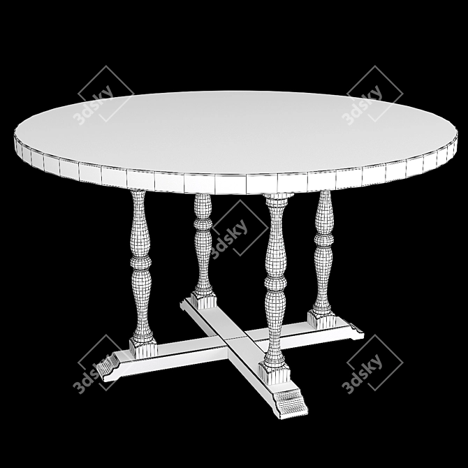 Modern Dining Set 2017 3D model image 6
