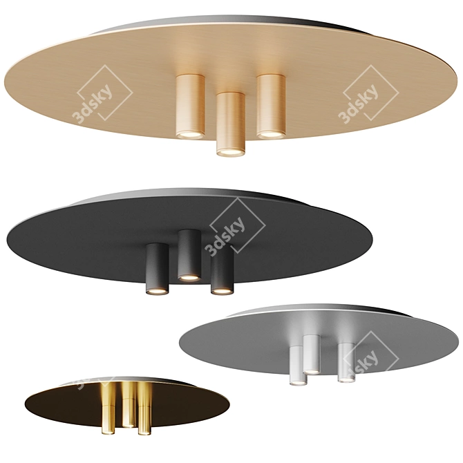 Modern LED Flush Mount Lighting 3D model image 1