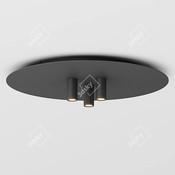 Modern LED Flush Mount Lighting 3D model image 2
