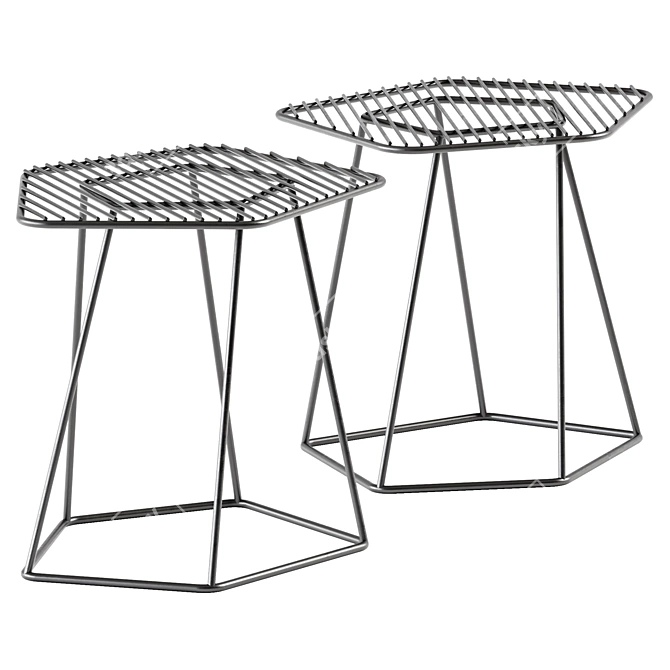 Bonaldo Tectonic Side Table 3D model image 2