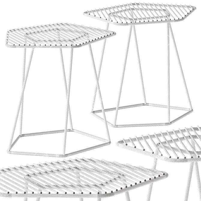 Bonaldo Tectonic Side Table 3D model image 3