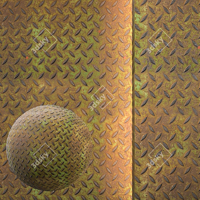 Seamless Metal Texture Pack 3D model image 1