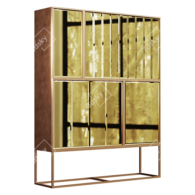 Wolfang Storage Cabinet - Bold Forms 3D model image 1